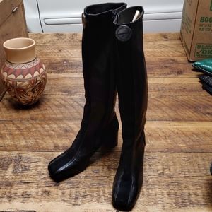 Black leather Karl Lagerfeld